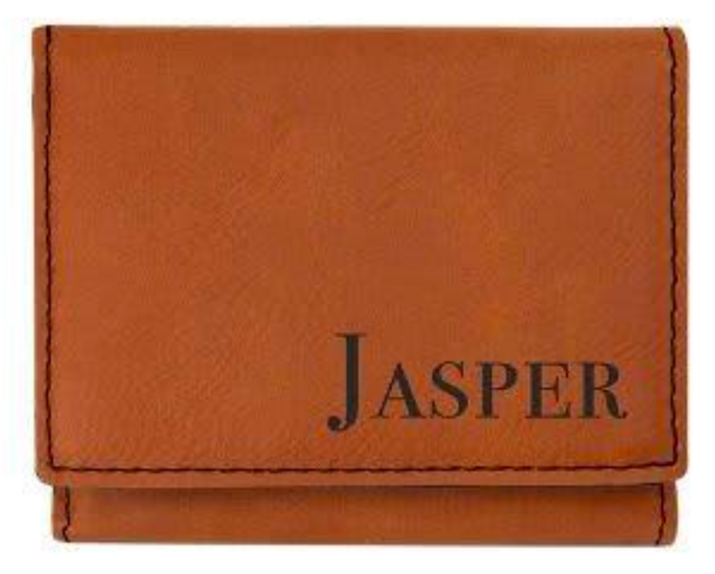 Personalized Leatherette Trifold Wallet