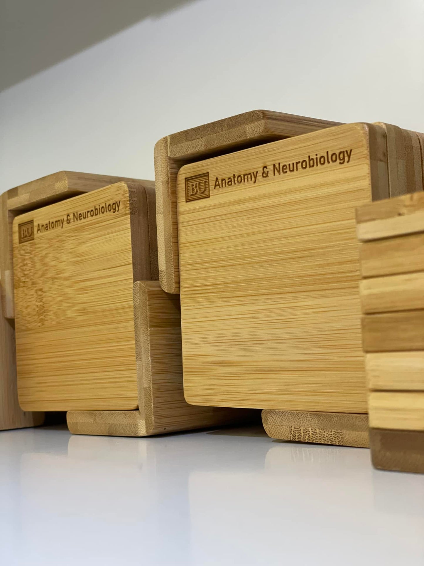 Bamboo Square Coaster Set