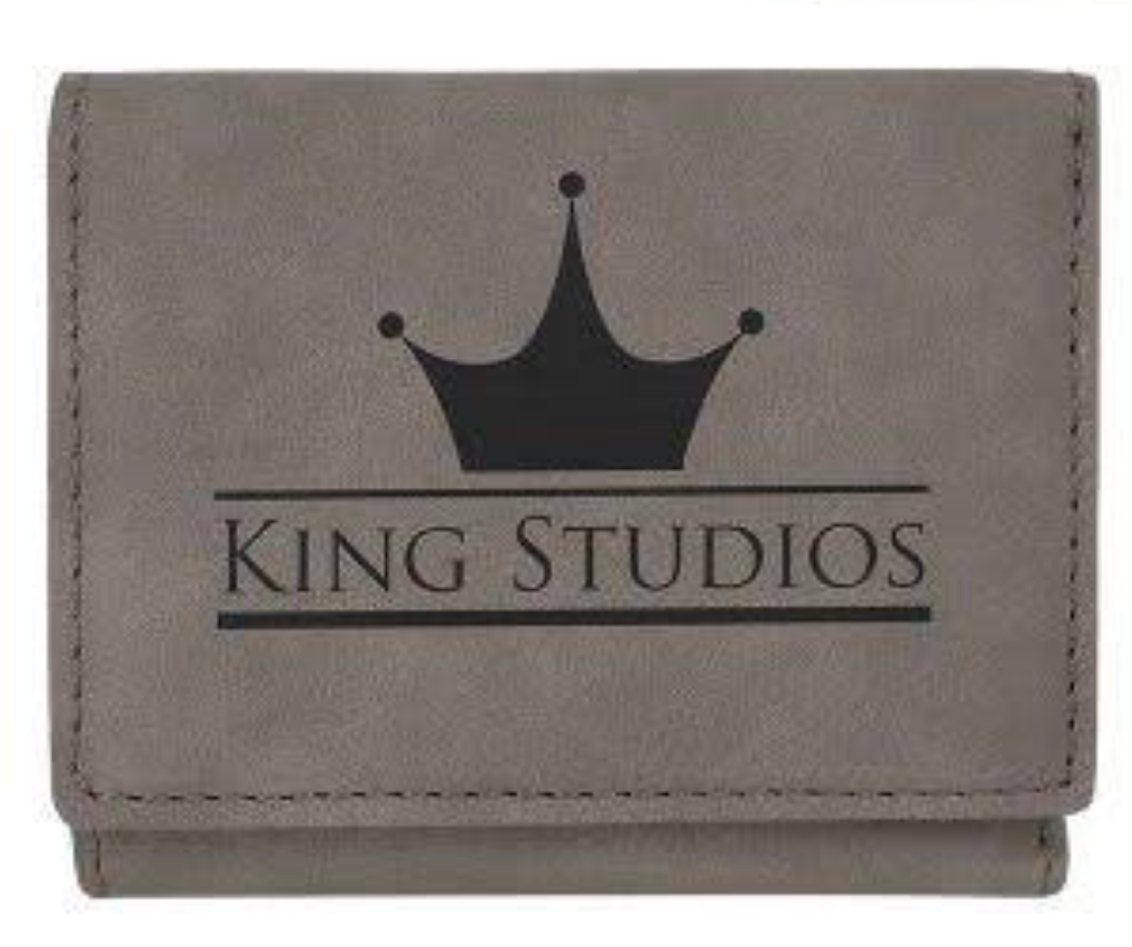 Personalized Leatherette Trifold Wallet